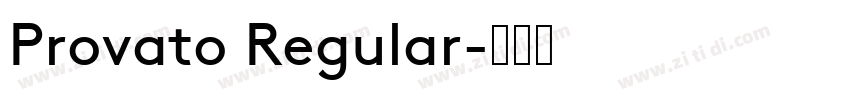 Provato Regular字体转换